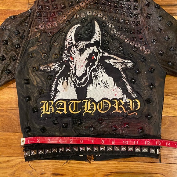 RARE Toxic Vision OOAK Studded Bathory Jacket - Picture 7 of 8